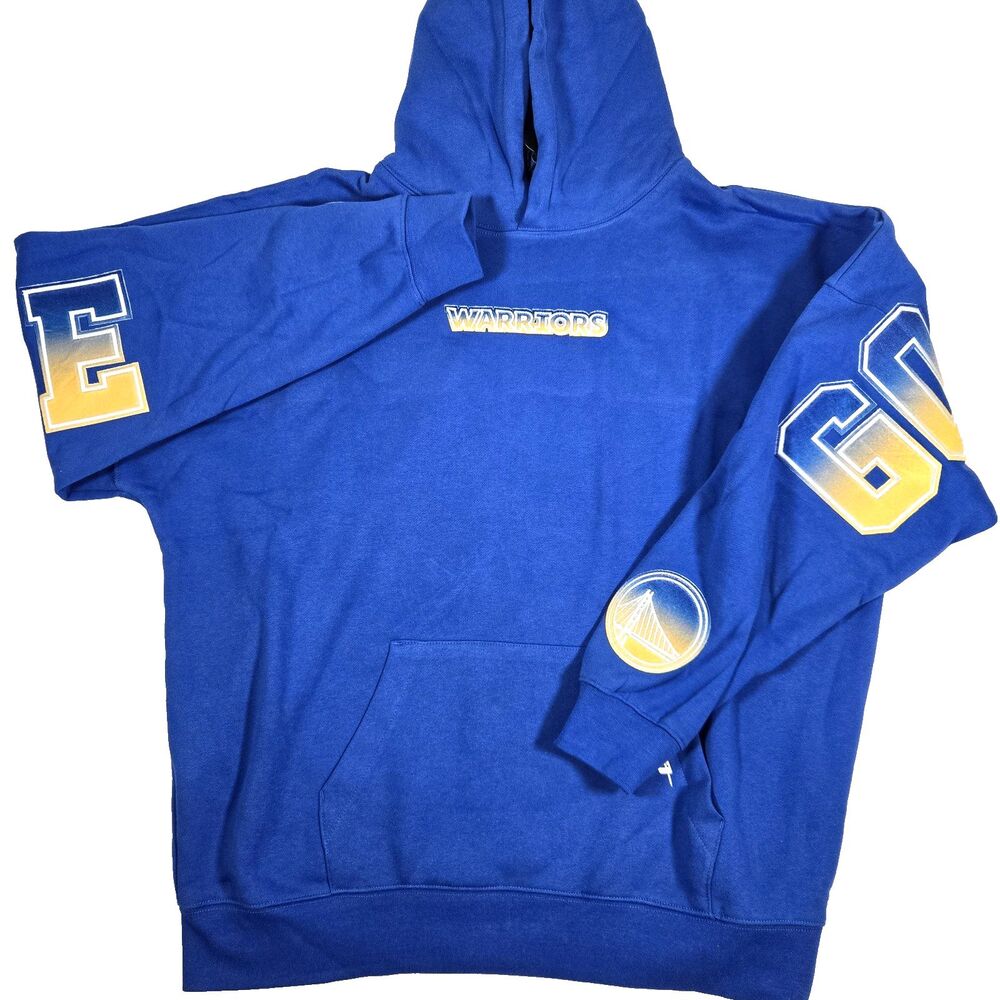 Golden State Warriors NBA Pro Standard Blue Pullover Hoodie Size Large New